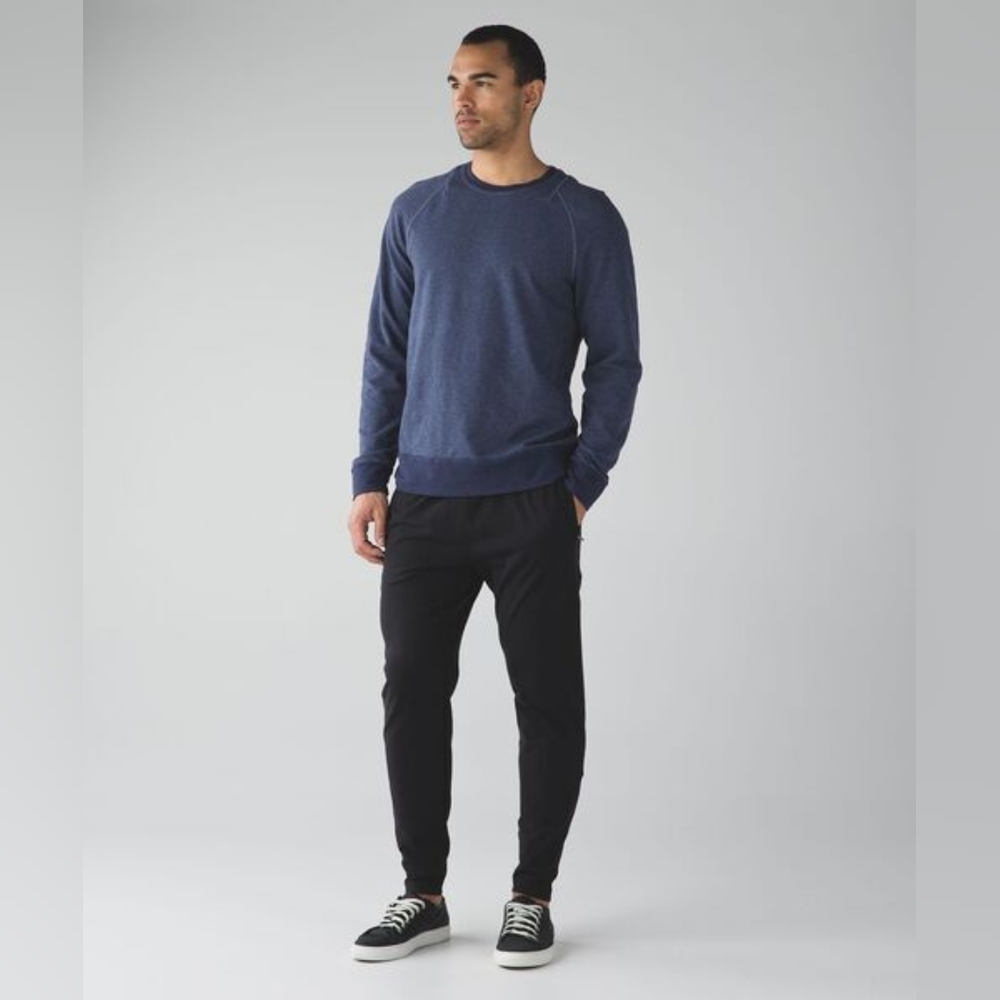 Lululemon City Sweat Long Blue Sweatshirt Mens S